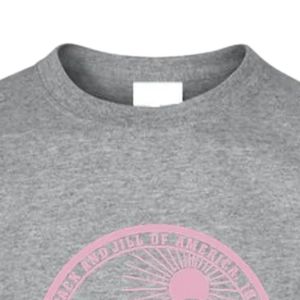 เสื้อยืดแขนสั้นลายกราฟิกสำหรับเด็กเฮเทอร์ เกรย์สีชมพูพิมพ์ลายรอบคอกลมลำลองน้ำหนักเบาเสื้อยืดแฟชั่นสำหรับทุกวัน - Product Image 4