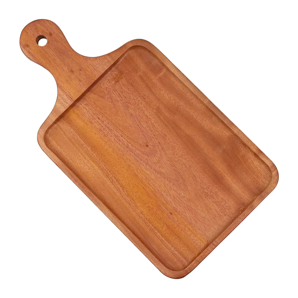 Hot Sale Wooden Serving Paddle with Handle Wood Large Serving Platter for Drinks Cupcakes Sushi BBQ Dinner Table Decor Trays