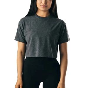 Top Corto de Mujer de Alta Calidad, Nuevo y Elegante, Transpirable, Diseño Único, Venta al por Mayor, para Usar en Línea, Grueso y Holgado - Product Image 1