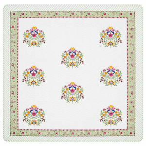 Luxury Hand Block Print Cotton <b>Comforter</b> Reversible Botanical Print Quilted <b>Bed</b> Cover for Hotels & Homes Wholesale <b>Bed</b> <b>Comforter</b> - Product Image 3