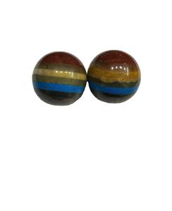 Premium Quality Natural Gemstone Spheres Seven <b>Chakra</b> Sphere for Healing and Reiki Purposes Seven <b>Chakra</b> Stones - Product Image 1