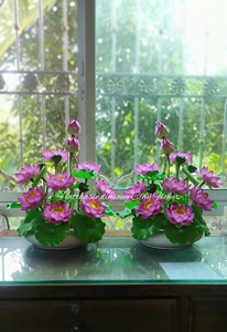 <b>Artificial</b> Floating Lotus PVC <b>Flower</b> Water <b>Lily</b> Pad Handmade Decorative Floral Display for Pond Garden Home - Product Image 3