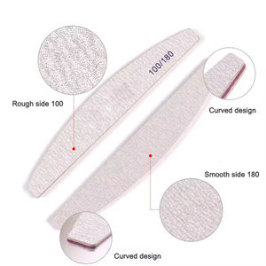 Professional® Double-Sided <b>Nail</b> <b>File</b> 100/180 Grit Emery Sandpaper Manicure Tool for <b>Nail</b> Care - Product Image 4