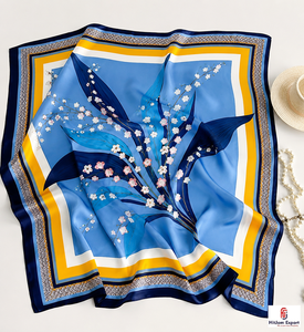 Écharpe en satin personnalisée avec logo imprimé, vente en gros, tissu sur mesure, cadeau promotionnel, fournisseur OEM ODM, Nigéria, Ghana, Kenya, Congo - Product Image 4