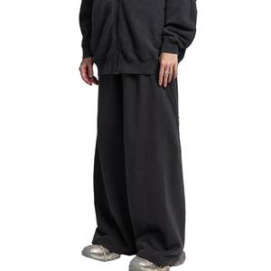 กางเกงสเวตเตอร์ผู้ชายผู้หญิงเอวยางยืดมีเชือกผูกขาทรงหลวมแบบปรับแต่งได้ - Product Image 6