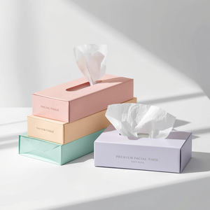 Compact 3 Ply Facial <b>Tissue</b> Box Eco-Friendly Virgin Wood Pulp Clean Safe Everyday Use Custom Packaging - Product Image 3