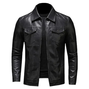 <b>Slim</b> <b>Fit</b> Street Style Leather Winter <b>Jacket</b> for Men High Quality Custom Design Genuine Leather Outerwear Casual Formal <b>Jacket</b> - Product Image 4