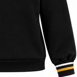 Black Sigma Gamma Rho Women Crewneck Sweater 1922 Gold Embroidery <b>White</b> Gold Striped Collar Custom Greek Sorority Knitwear - Product Image 5