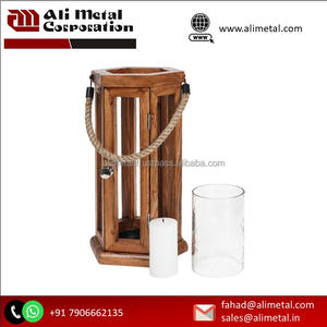 Linterna de madera de diseño único para el jardín del hogar, boda y decoración navideña, personalización Ilumina tu estilo - Product Image 3