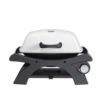2 Brûleurs Haute Qualité Intérieur Extérieur Portable Extérieur Barbecue en Fonte de Table à Gaz pour Camping Jardin