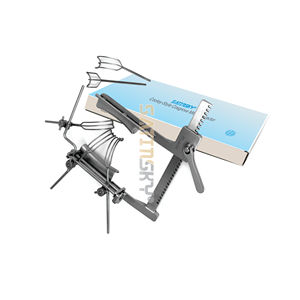 Retractor Esternal MORSE para Adultos, 8 Pulgadas, Brazos Curvos Abiertos, 4 Cuchillas, Manual, Certificado CE, Instrumento Quirúrgico de Acero Inoxidable de Alta Calidad - Product Image 3