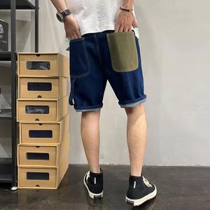 Shorts de Mezclilla para Hombre, 100% Algodón, Cintura Elástica, Casuales, Transpirables, de Secado Rápido, Ecológicos, Marca Personalizada, Jeans Cortos de Moda - Product Image 2