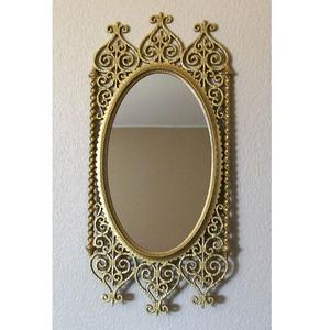 Miroir mural pour la décoration intérieure, design feuille, miroir décoratif classique et moderne, plusieurs finitions disponibles. - Product Image 1