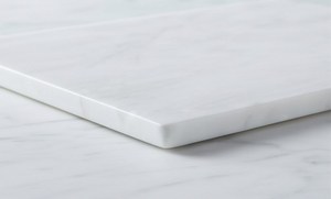 Planche à découper élégante en marbre blanc, rectangulaire, épaisseur 2 cm, surface lisse pour la cuisine - Product Image 6