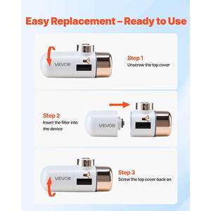 Paquete de 2 Filtros de Repuesto para Grifo de Alta Eficiencia de 6 Capas, Duración de 3 Meses, 211 Galones, Cartucho de Bloque de Carbón de Larga Duración - Product Image 5
