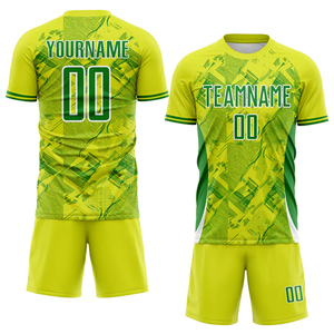 Ensemble de maillots de football pour enfants, design personnalisé pour l'entraînement en équipe, les entraînements et les matchs, impression numérique, uniforme de football - Product Image 2