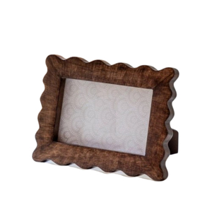 Wholesale <b>Vintage</b> Scalloped Wooden Photo <b>Frame</b> Custom Wavy Edge MDF Wood <b>Picture</b> <b>Frame</b> For Gallery Wall Tabletop Decoration - Product Image 6