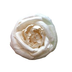 Fleurs en bois Sola VADEE faites à la main, durables, ROSE LALA, fleurs en bois Sola 8,5 CM, tige en fibre de plante Sesbania de Thaïlande - Product Image 4