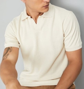 Polo homme slim fit en polycoton, design moderne, décontracté et formel, t-shirt hybride, anti-humidité, uniforme de travail, vêtement de haute qualité - Product Image 1