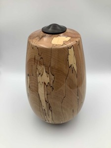 Urna funeraria de madera maciza con acabado natural, duradera, tamaño adulto, redonda, para cenizas humanas, urna decorativa de madera. - Product Image 3