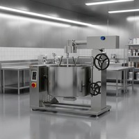 Chaudière à vapeur rotative à induction Amicook 380V/440V, modèle durable, automatique, à économie d'énergie, cuisson automatisée, motorisée