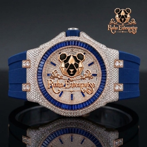Reloj para hombre con correa texturizada y caja aerodinámica - Product Image 3