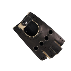 Work <b>Gloves</b> Leather For Driver Hand And ARM Safety Half Finger <b>Thin</b> Section Breathable Bike Driver Sun defence <b>Gloves</b> - Product Image 5