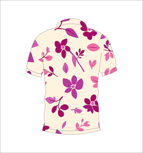 Polo Botánico Rosa Personalizado, Transpirable, Ligero, Ropa Deportiva para Golf, Manga Corta, Sublimación, Ropa Casual de Alto Rendimiento - Product Image 3