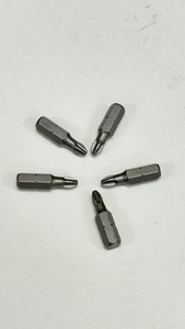 1/4H 25mm PH2 Forged Screwdriver Bits for Drywall Use OEM DIY <b>Sandblasted</b> Recess Bit with Magnetic Tip - Product Image 3