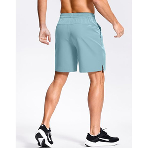 Pantalones Cortos Deportivos Ligeros de Mezcla de Poliéster Suave al Tacto, Corte Holgado con Paneles Laterales Ventilados y Refuerzo en la Entrepierna - Product Image 2