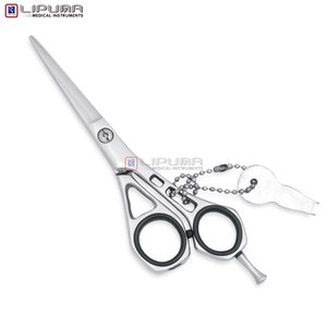 Ciseaux de barbier professionnels antidérapants en acier inoxydable, ciseaux de coiffure personnalisés, lame tranchante, coupe lisse - Product Image 5