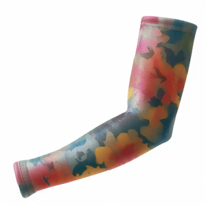 Manchons de cyclisme unisexes pour adultes, imprimés par sublimation, camouflage numérique rouge, noir et blanc, protection anti-UV, pour sports de plein air - Product Image 5