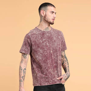 T-shirts personnalisés délavés à l'acide par le fabricant, haute qualité, grammage lourd 230 grammes, effet vieilli, à personnaliser - Product Image 4