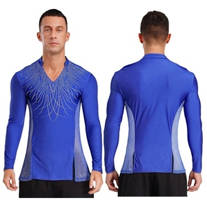 Camiseta Blanca para Danza Lírica, Danza Latina, Ballet, Ropa de Danza para Chacha, Tango, Baile de Salón - Product Image 2