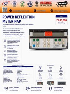 เครื่องวัดกำลังสะท้อนกลับ RF CONNECTOR HOUSE รุ่น NAP สำหรับวัดกำลังไฟฟ้า RF ทิศทางเดียวและแบบสะท้อนกลับ ความแม่นยำ 2% มาตรฐาน IP55 - Product Image 1