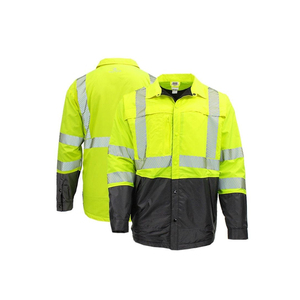 Vêtements de travail d'hiver haute visibilité, gilet de sécurité réfléchissant respirant, imperméable, avec logo personnalisé, vêtements de sécurité industrielle - Product Image 2