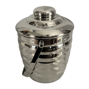 Seau à glace isotherme classique à double paroi en acier inoxydable avec couvercle et poignée, glacière métallique haut de gamme pour hôtels et bars - Product Image 2