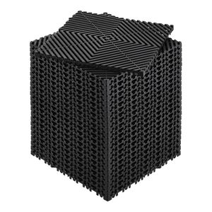 Tappetini Modulari a Incastro 12 X 12 Antiscivolo Neri in PP con Drenaggio, 24 Pezzi, Tappeti Drenanti Componibili, Pavimentazione in Plastica a Incastro - Product Image 1