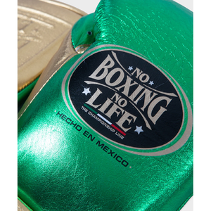 Guantes de Boxeo de Cuero para Entrenamiento Profesional, con Cordones, Absorbentes de Humedad, Aislantes Térmicos, Antideslizantes, Color Verde/Dorado, Unisex, para Exteriores - Product Image 2