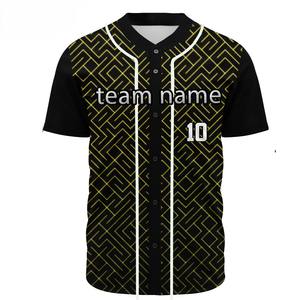 Camisetas de Béisbol al por Mayor con Logotipo Bordado, Estilo Jersey, Personalizables, Lisas, Azules, para Béisbol y Sóftbol - Product Image 6
