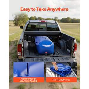 Serbatoio d'Acqua Portatile Pieghevole in PVC da 240 Litri, Grande Capacità, Resistente alle Perdite e allo Strappo, per Camper - Product Image 6