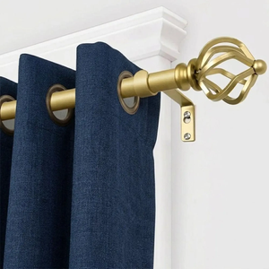 Barra de Cortina de Acero Premium con Adornos Decorativos - Product Image 3