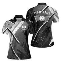 Langlebiges Polyester Schnell Anpassbares Feuchtigkeitsableitendes Pickleball-Polo Schnelltrocknendes Digitales Atmungsaktives Team-Shirt Leichtes Badminton-Trikot