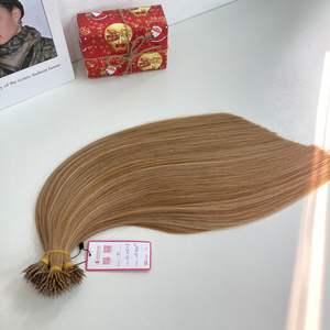 Fournisseur en gros Cheveux Remy Couleur Piano Nano Anneaux Extensions de Cheveux Humains Raides Kératine I-Tip Hair - Product Image 3