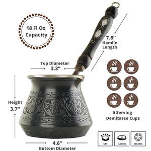 Cafetera Ecológica Negra para el Hogar y Servicio de Cafetería, Cafetera de Metal Premium Negra para Uso Diario al Precio Más Bajo - Product Image 3