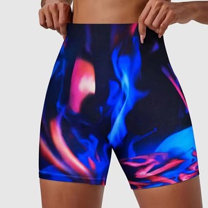 Shorts de Yoga Personalizados al por Mayor con Logotipo Personalizado para Mujer, Cintura Alta, Color Sólido Peach Lift, Shorts Deportivos para Gimnasio y Running - Product Image 2