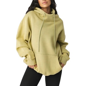 เสื้อมีฮู้ดแบบสวมหัวสีล้วนมีฮู้ดพิมพ์ลายพัฟเสื้อมีฮู้ดปักโลโก้ทรงโอเวอร์ไซส์ออกแบบได้ตามต้องการ - Product Image 4