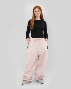 Pantalon de ski ample pour femme, pantalon de neige décontracté avec cordon de serrage, vêtements de ski d'hiver pour l'extérieur, pantalon de ski de fond personnalisé en gros - Product Image 1