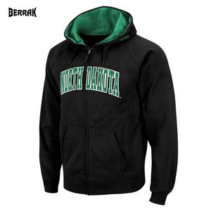 Sudadera con capucha para hombre North Dakota Colosseum Arch & Logo Tackle Twill transpirable con cremallera completa - Negra - Product Image 4