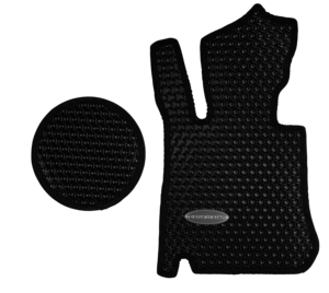 KATA-Ensemble complet de tapis PVC de 5mm d'épaisseur, imperméable, sans odeur, facile à nettoyer, à 2 rangées, tapis de sol pour berlines, 5 pièces - Product Image 1